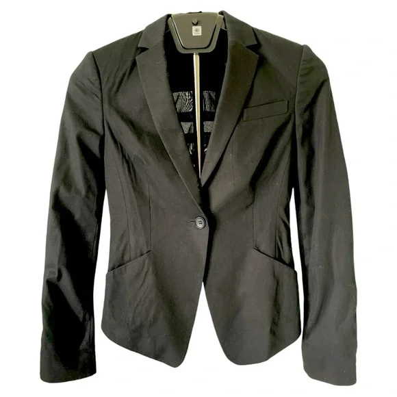 BCBG MaxAzria  Sheer Ruffle Back Cropped Blazer Size XS - Picture 2 of 10